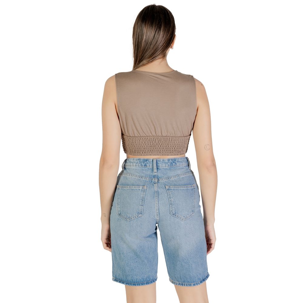 Only Brown Viscose Top