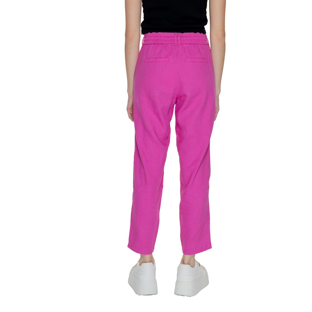 Only Multicolor Linen Casual Pants