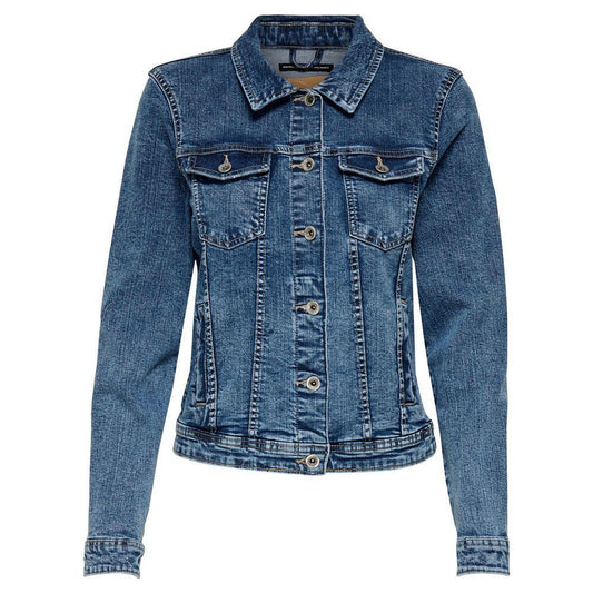 Only Blue Cotton Jackets & Coat ON-2758000176-34 | XXS