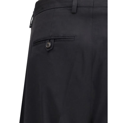 Our Legacy Black Fleece Wool Chino Pants