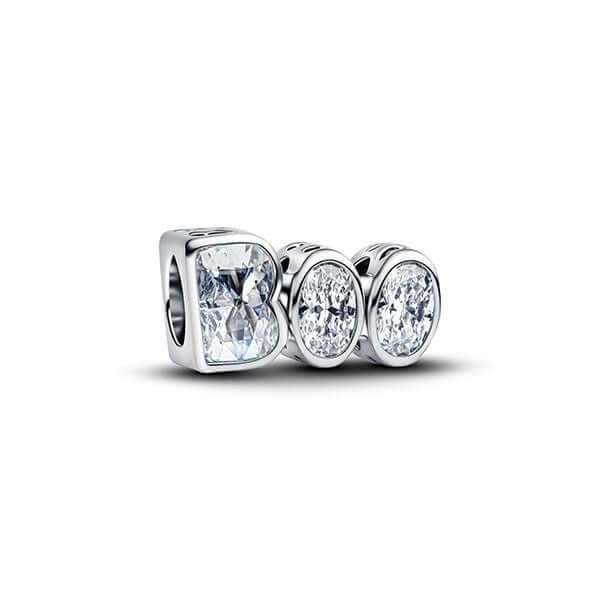 PANDORA JEWELRY Mod. 794060C01 sparkling silver charm with cubic zirconia stones.
