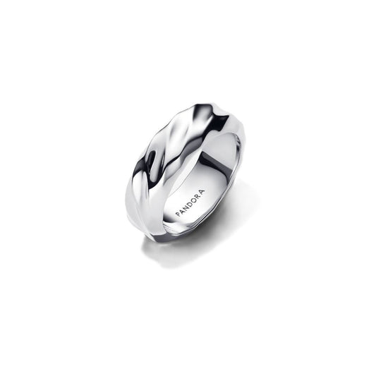 PANDORA JEWELRY Mod. RIBBLED WIDE BAND RING
