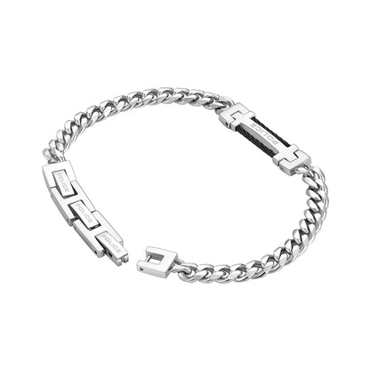 POLICE JEWELS JEWELRY Mod. PEAGB0010101 silver bracelet with chain design