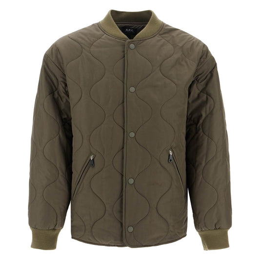 A.P.C. ine\n\nquilted flo Vests A.P.C. Dark Olive Green