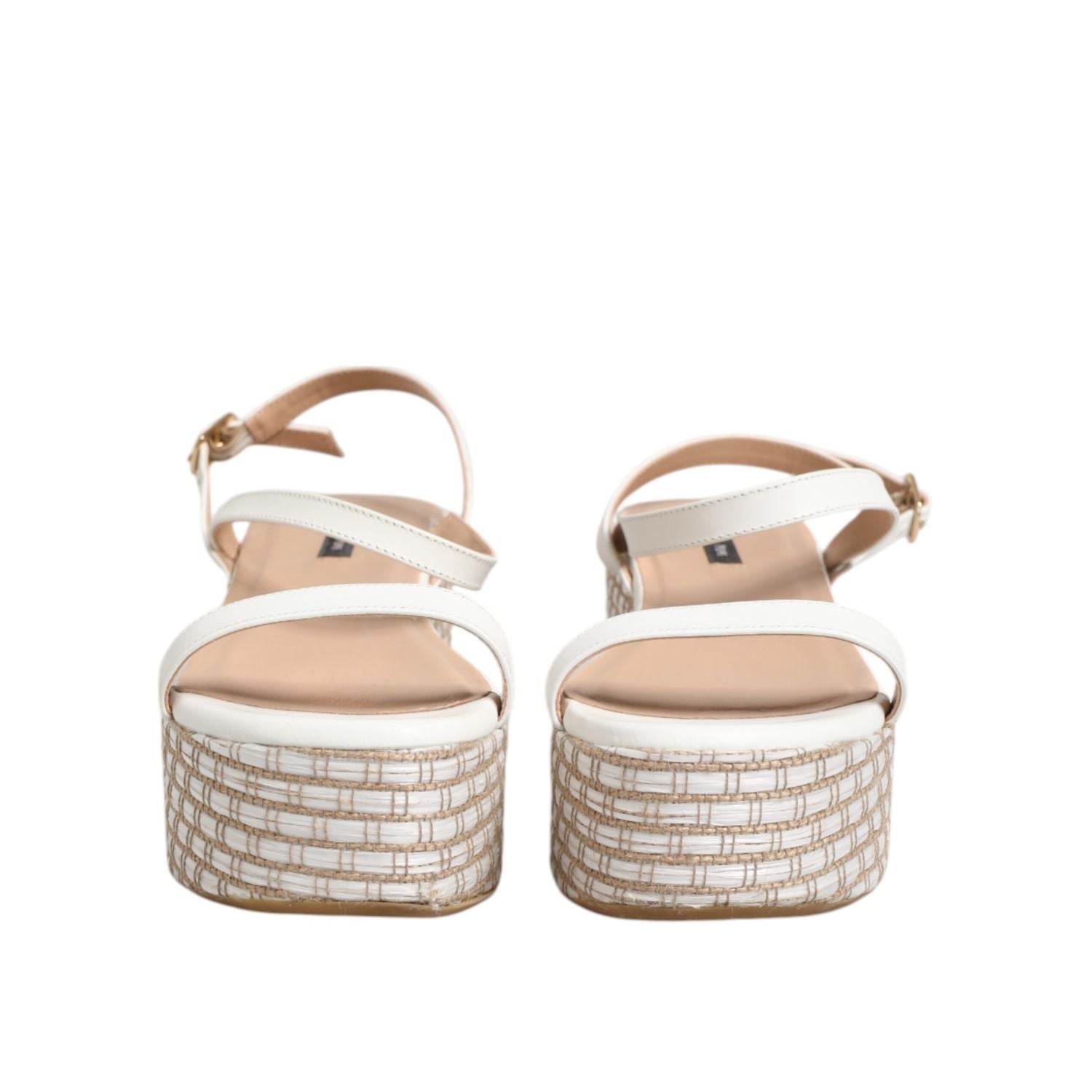 Patrizia Pepe White Espadrilles Ankle Strap Sandals Shoes