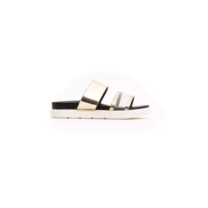 Péché Originel Gold Polyethylene Women Sandal
