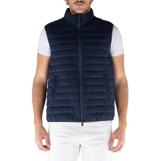 People Of Shibuya Green Polyester Men's VestElevate your style quotient with the chic People Of Shibuya vest, crafted with a luxuriously soft touch matte nylon that wraps you in unparalleled comfort. Boasting a sustainable edge, it features a 100% recycle