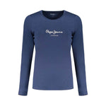Pepe Jeans-Pepe Jeans Blue Cotton Tops & T-Shirt-1728,67403481248,Blue,Clothing,L,M,New with tags,Pepe Jeans,S,Tops & T-Shirts - Women - Clothing,Women,Women - Clothing,XL,XS-PE-31361-XS