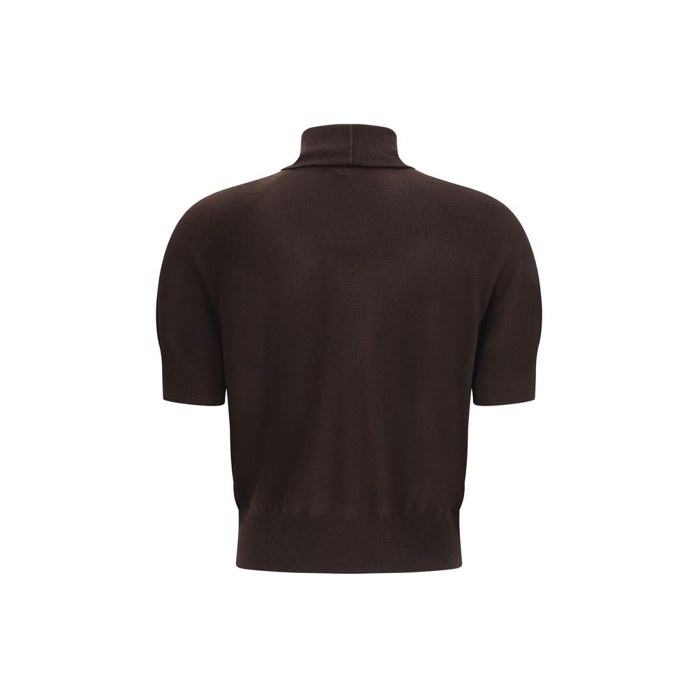 Petar Petrov Brown Merino Wool Top