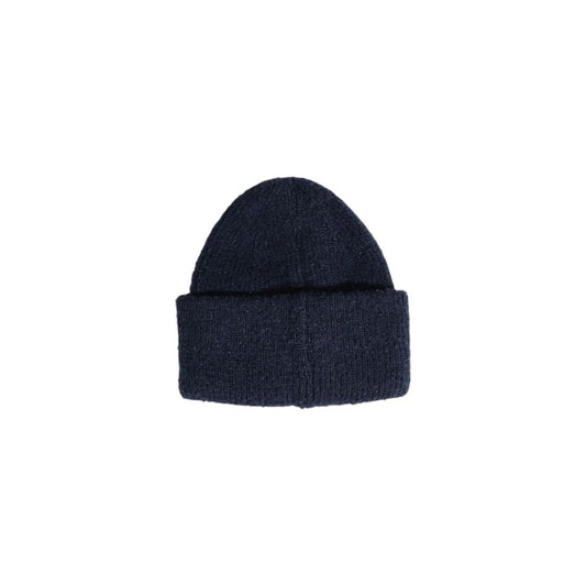Pieces Blue Recycled Polyester Caps Baseball Hat dark beanie with sustainable design and sparkle for women.