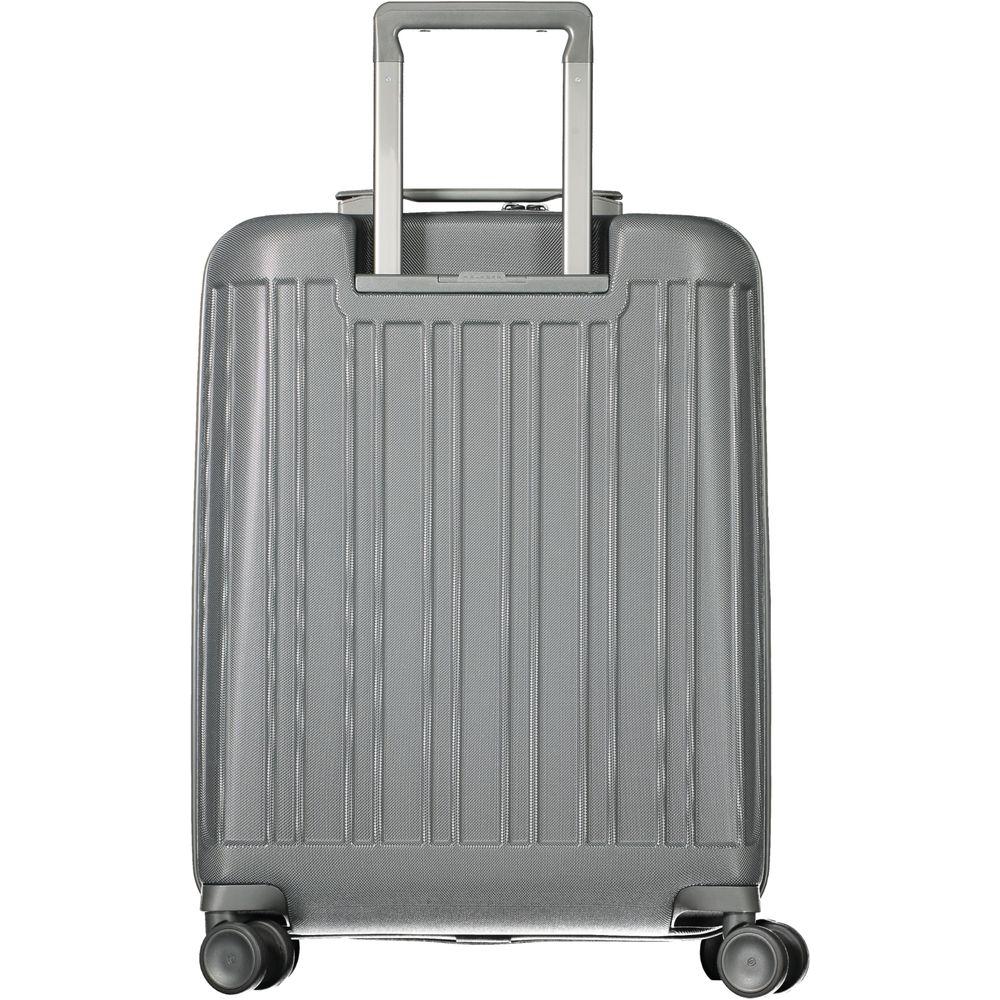 Front view with bag zipped and handles upright.