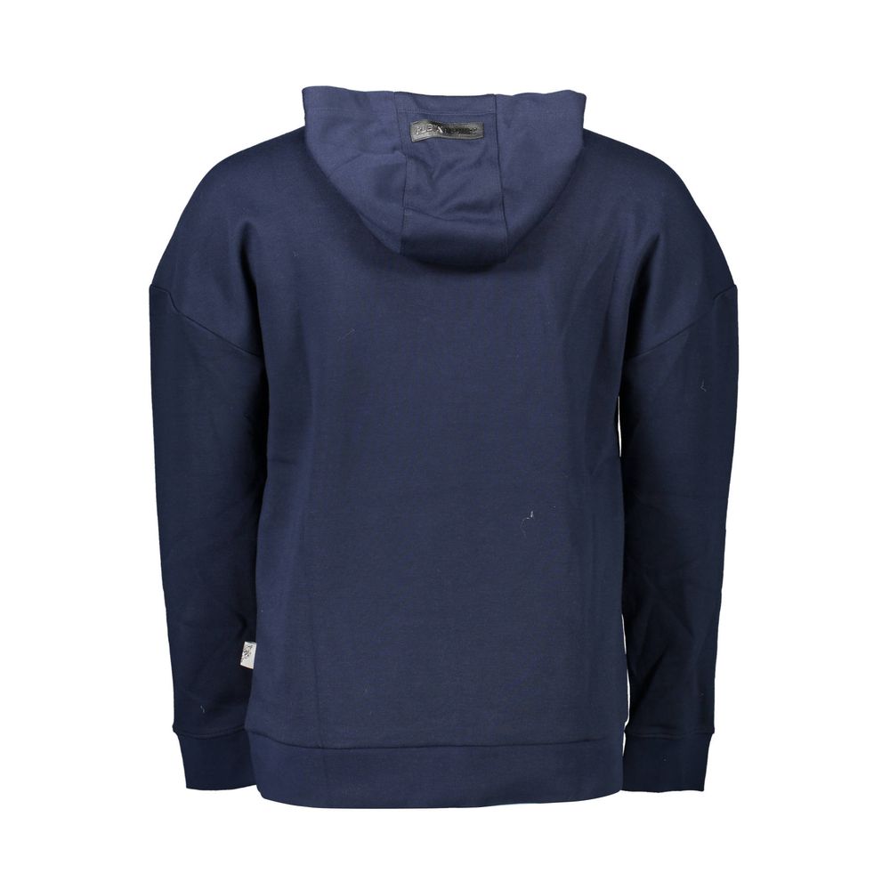 Plein Sport Blue Cotton Men Sweatshirt