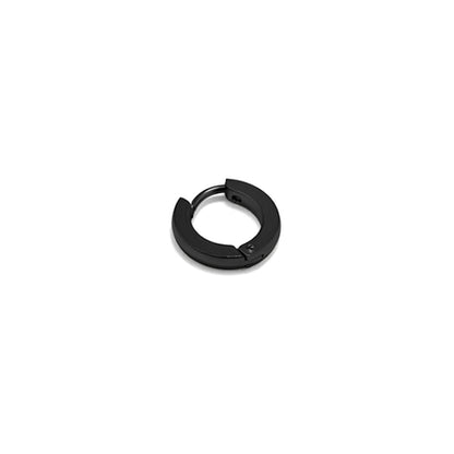 RADIANT JEWELS JEWELRY Mod. RH000039 black hoop earring, minimalist design, elegant fashion accessory