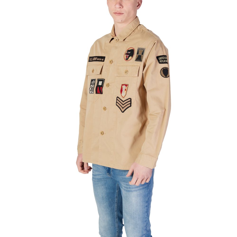 Replay Beige Denim Shirt