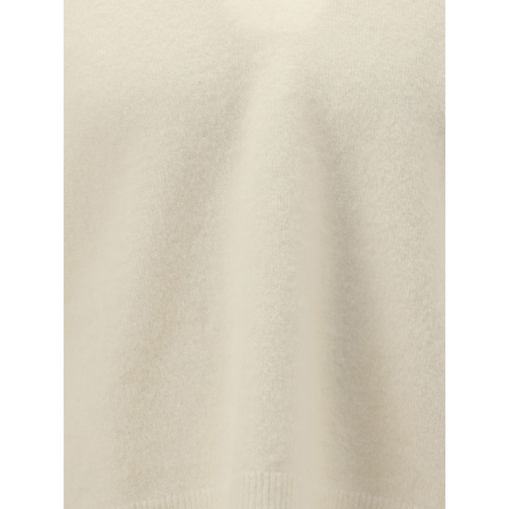 Rick Owens White Alpaca Vicugna Pacos Sweatshirt