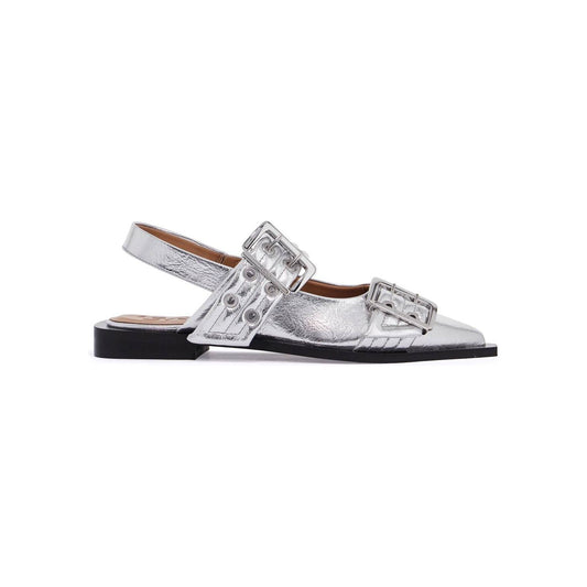 Ganni slingback ballet flats