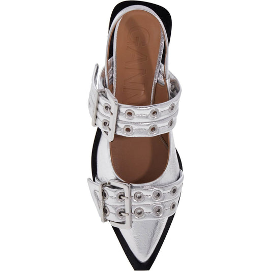 Ganni slingback ballet flats