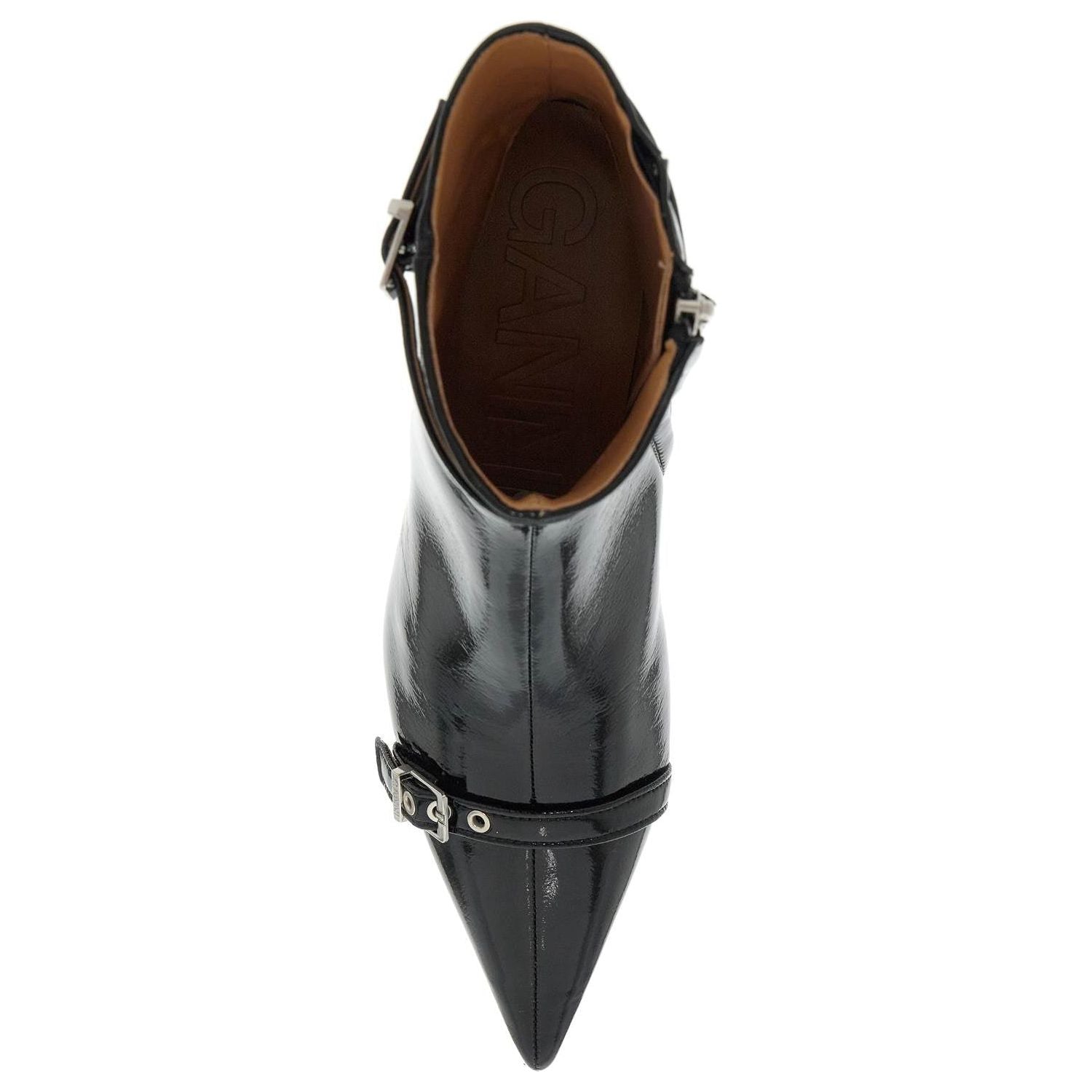 Front view with bag zipped and handles upright.