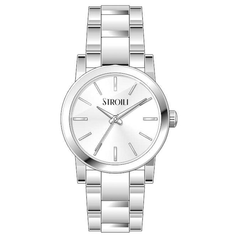 Elegant silver watch from STROILI Mod. 1698373 with sleek design, perfect for enhancing any outfit with sophistication and style.