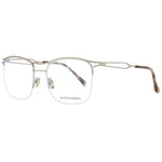 Scotch & Soda Silver Men Glasses Frame with stainless steel half-rim and square style, includes branded case.