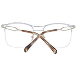 Scotch & Soda Silver Men Glasses Frame in stainless steel with half-rim square style, includes branded case, size 53-19-140.