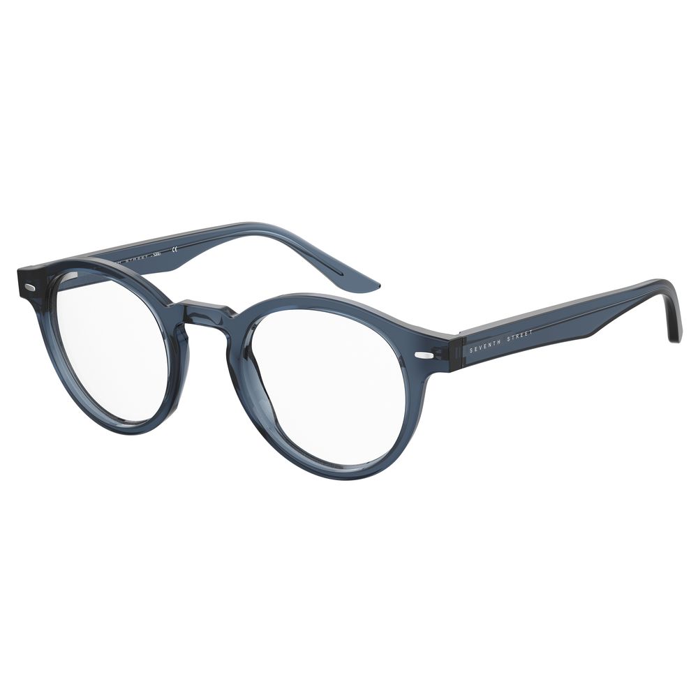 Seventh Street Blue Acetate Frames for men, model 7A-083-PJP, featuring lens/bridge/temple size 48/23/145 mm in blue acetate material.