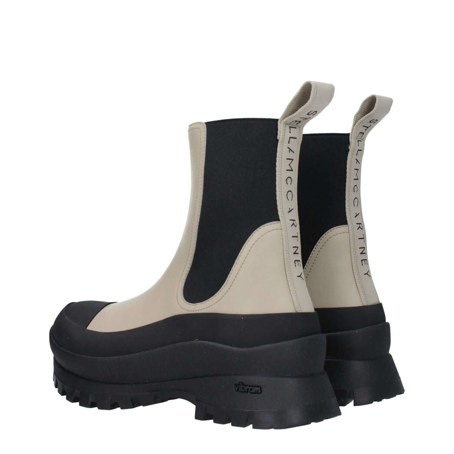 Stella McCartney Black Leather Ankle Boots