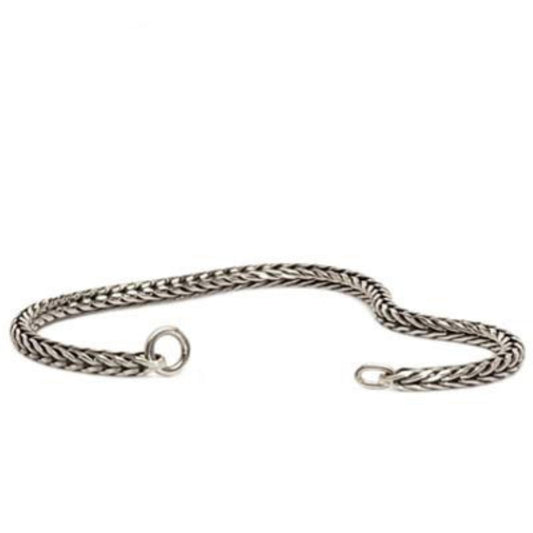 Alt Tag: TROLLBEADS Mod. TAGBR-00014 silver chain bracelet, stylish and elegant jewelry piece.