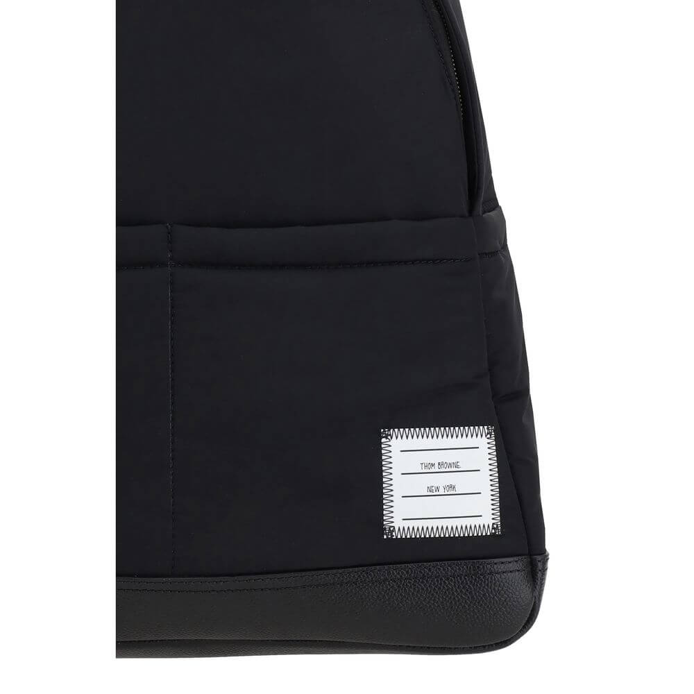 Thom Browne Black Polyester Backpack
