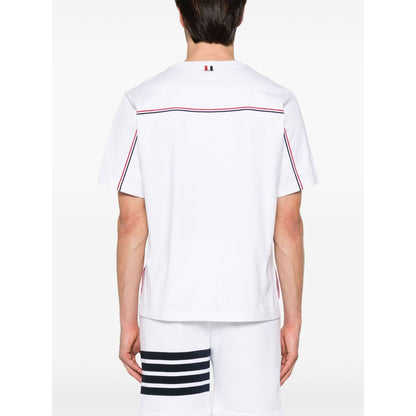 Thom Browne T-shirts and Polos White Topwear