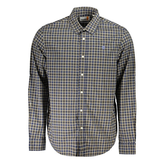 Timberland Blu Cotton Men Shirt