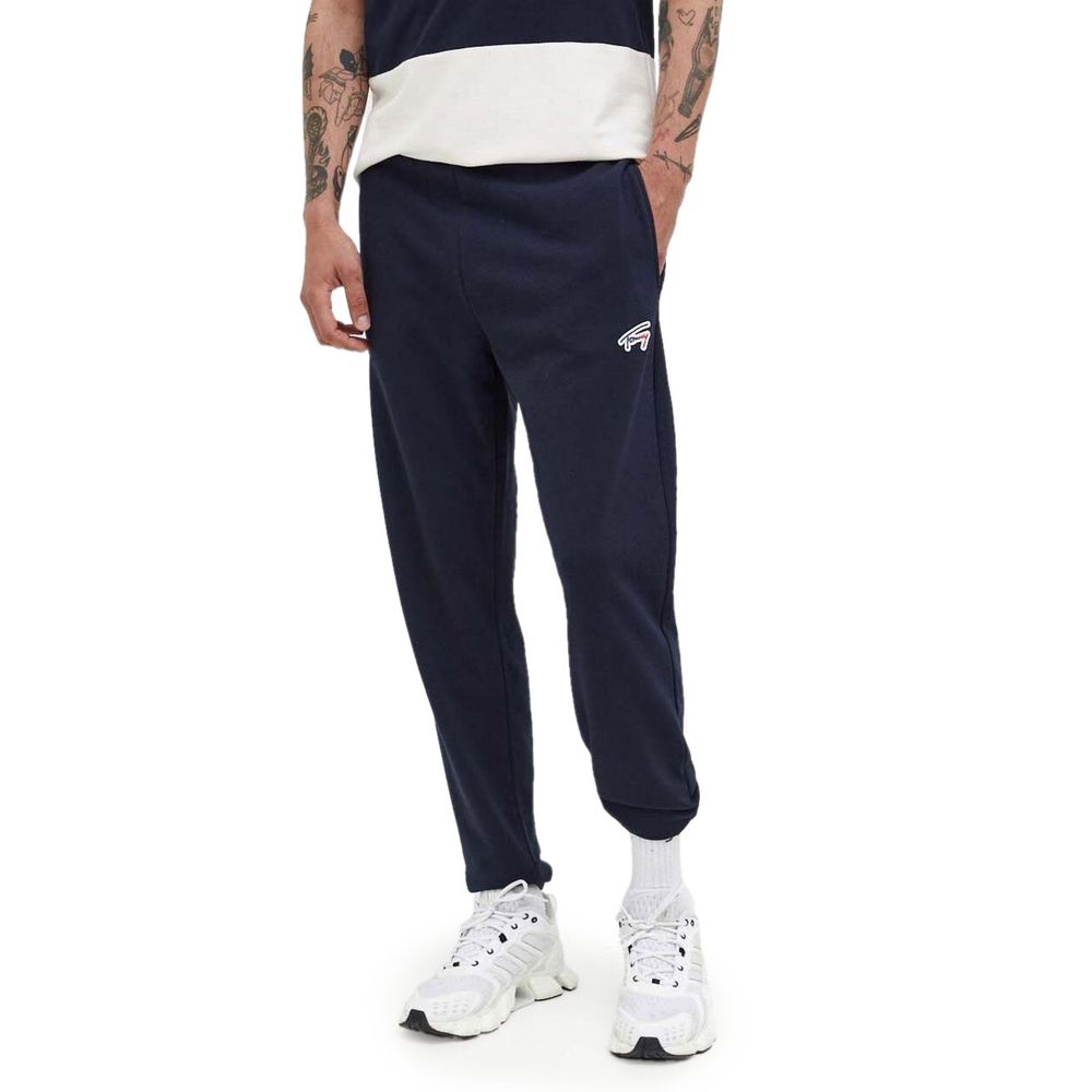 Tommy Hilfiger Jeans Blue Cotton Joggers (Workout Pants)