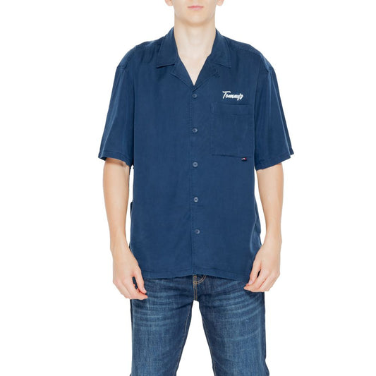 Tommy Hilfiger Jeans Blue Lyocell Shortsleeve Shirt