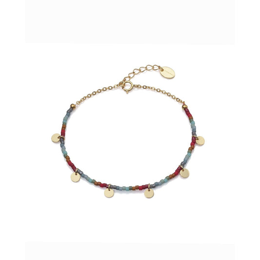 VICEROY JEWELS Mod. 13038P100-96 Lady bracelet with colorful beads and gold accents, silver 925°, quartz movement, 3 ATM water-resistant.