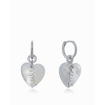 VICEROY JEWELS Mod. 13055E000-90 silver 925° lady earrings in heart design with official box packaging.