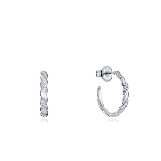 VICEROY JEWELS Mod. 13157E000-30 Lady Earrings in Silver 925° with Quartz Analog Design, Set in Official Box, Water Resistant to 3 ATM