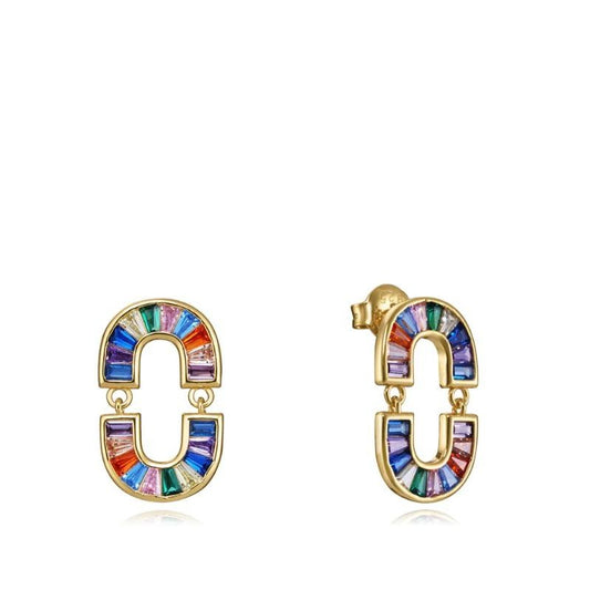 VICEROY JEWELS Mod. 13171E100-39 colorful lady earrings with silver 925°, quartz movement, in official box, water resistant 3 ATM