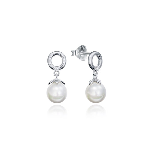 VICEROY JEWELS Mod. 71048E000-68 silver lady's earrings with pearls, quartz movement, water-resistant 3 ATM, mineral dial, in official box.