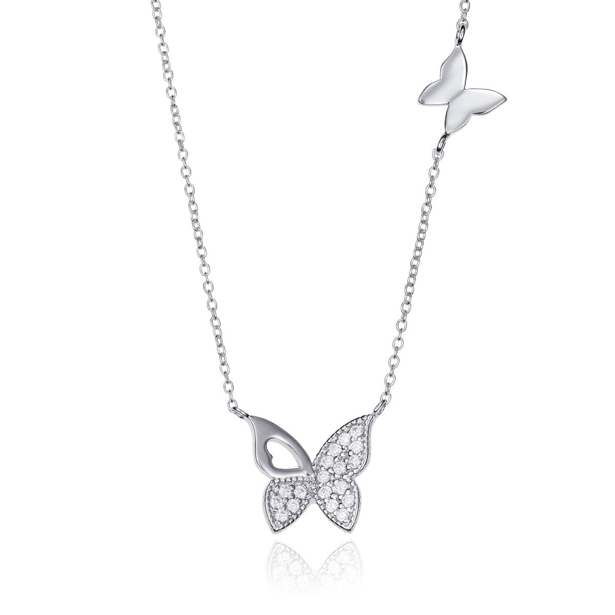VICEROY JEWELS Mod. 71053C000-30 silver 925 necklace with butterfly design, quartz movement, and multifunction features.