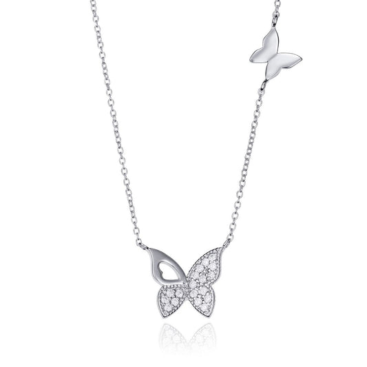 VICEROY JEWELS Mod. 71053C000-30 silver 925 necklace with butterfly design, quartz movement, and multifunction features.