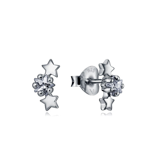 VICEROY JEWELS Mod. 7116E000-38 lady's silver 925 earrings with quartz movement, star design, in official packaging.