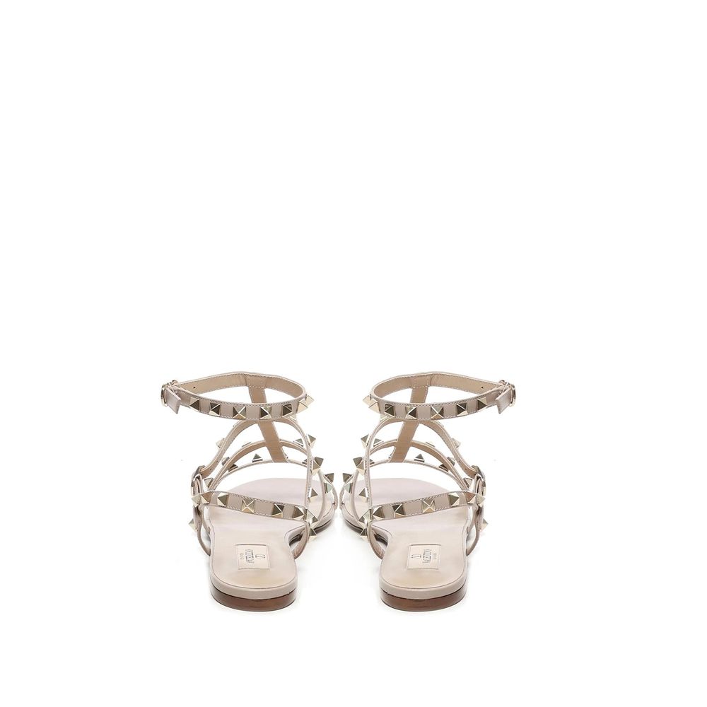 Valentino Garavani Beige Calfskin Sandals