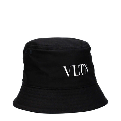 Valentino Garavani Black Cotton Bucket Hat