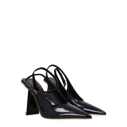 Valentino Garavani Black Leather Sandals