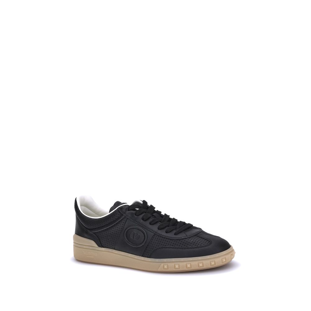 Valentino Garavani Black Rubber Low Top Sneakers
