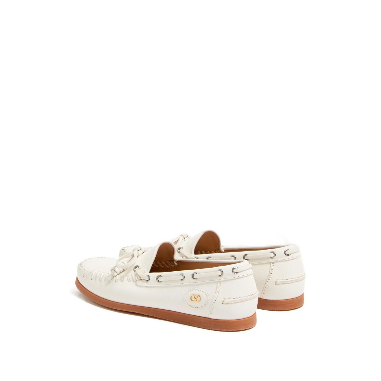 Valentino Garavani Palm Avenue Buffalo Boat Shoe Moccasins
