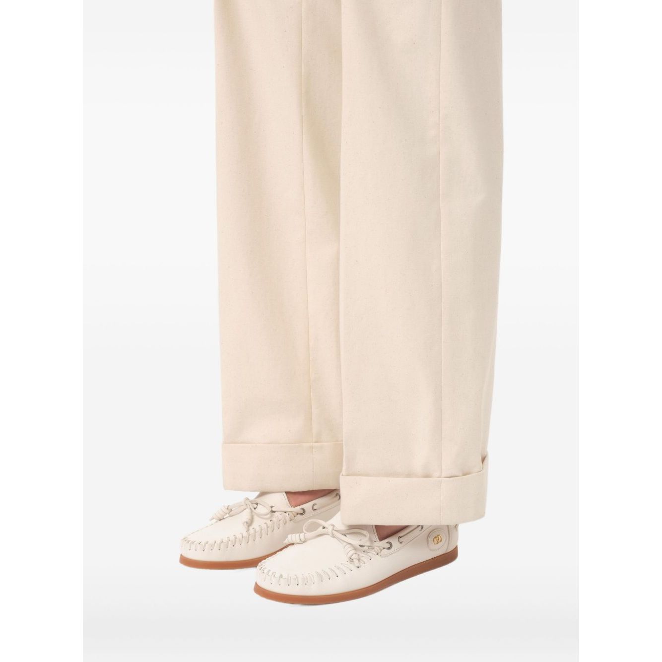 Valentino Garavani Palm Avenue Buffalo Boat Shoe Moccasins