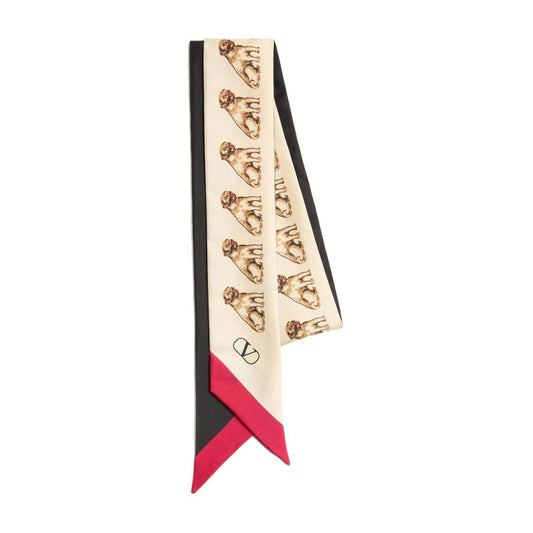 Valentino Garavani Scarf Bandeaux Petit Charles In Silk
