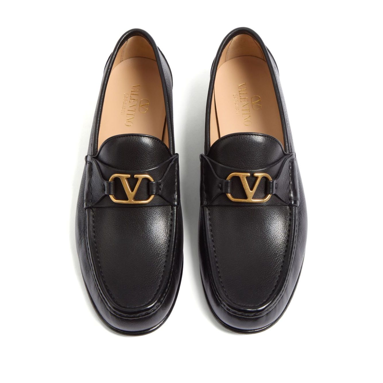 Valentino Garavani Vlogo Signature Moccasin In Buffalo