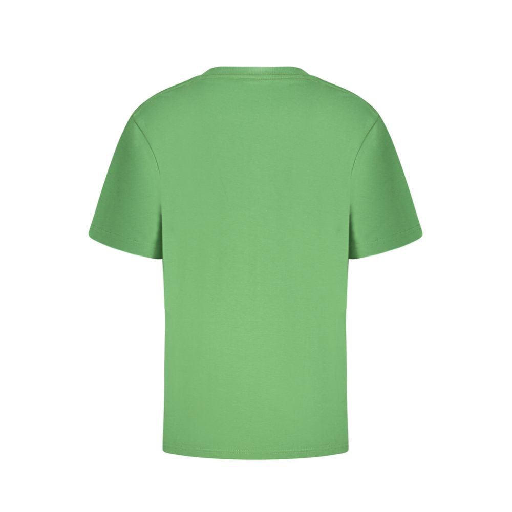Vans Green Cotton T-Shirt featuring short sleeves, classic fit, and crew neck with printed logo. Ideal for casual wear.